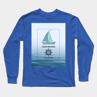 Sea sailing design Long Sleeve T-Shirt